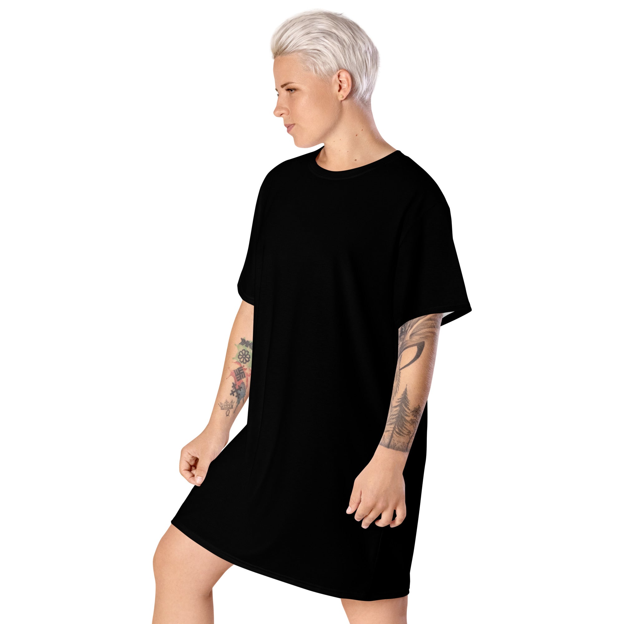 Basic Black T-Shirt Dress